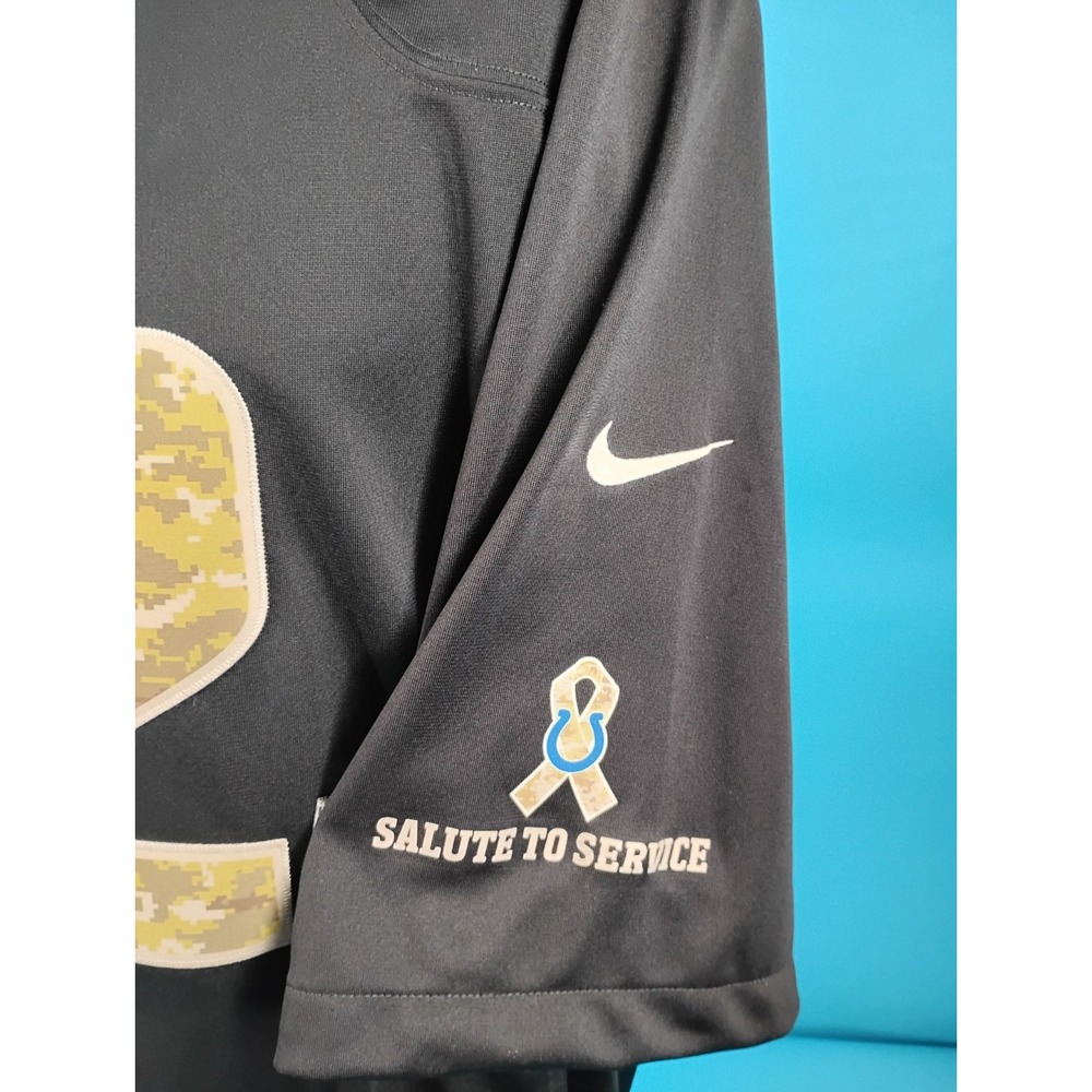 Nike Stitched Salute To Service NFL Colts Jersey #12 Andrew Luck Men XXL - Picture 6 of 16